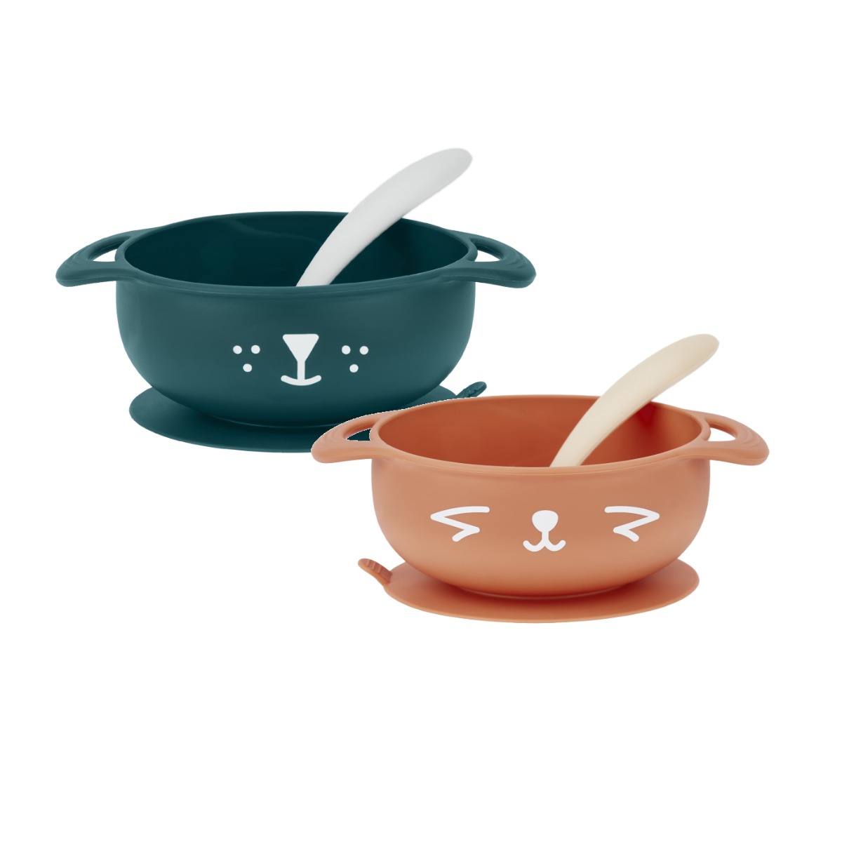 Babymoov silikona bļoda un karote