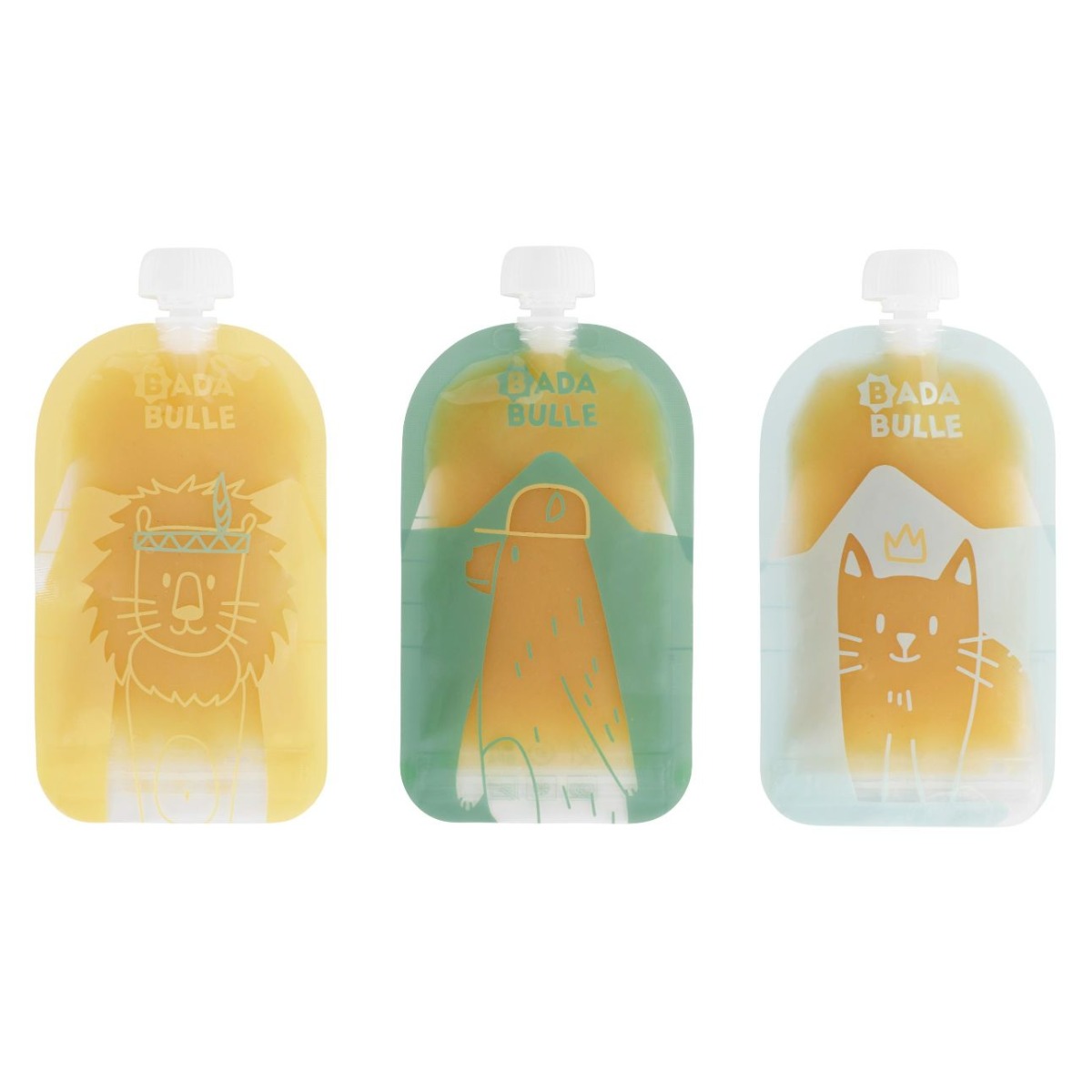 Badabulle atkārtoti lietojamie barošanas maisiņi 15 gab.