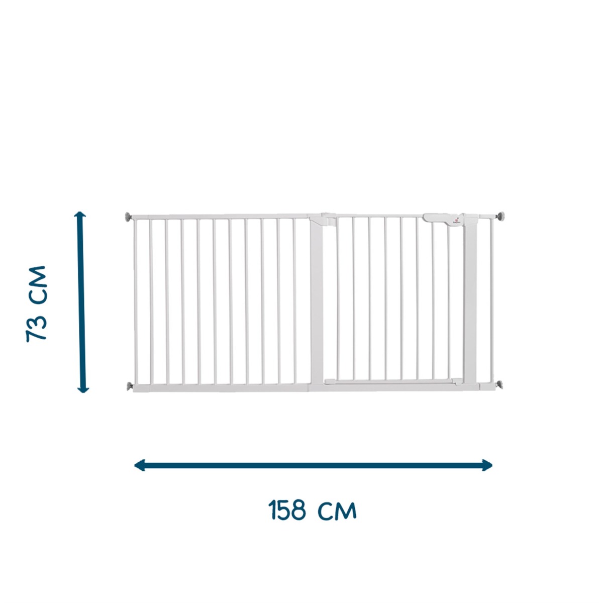 BabyDan drošības vārti Premier Extra Wide 158cm