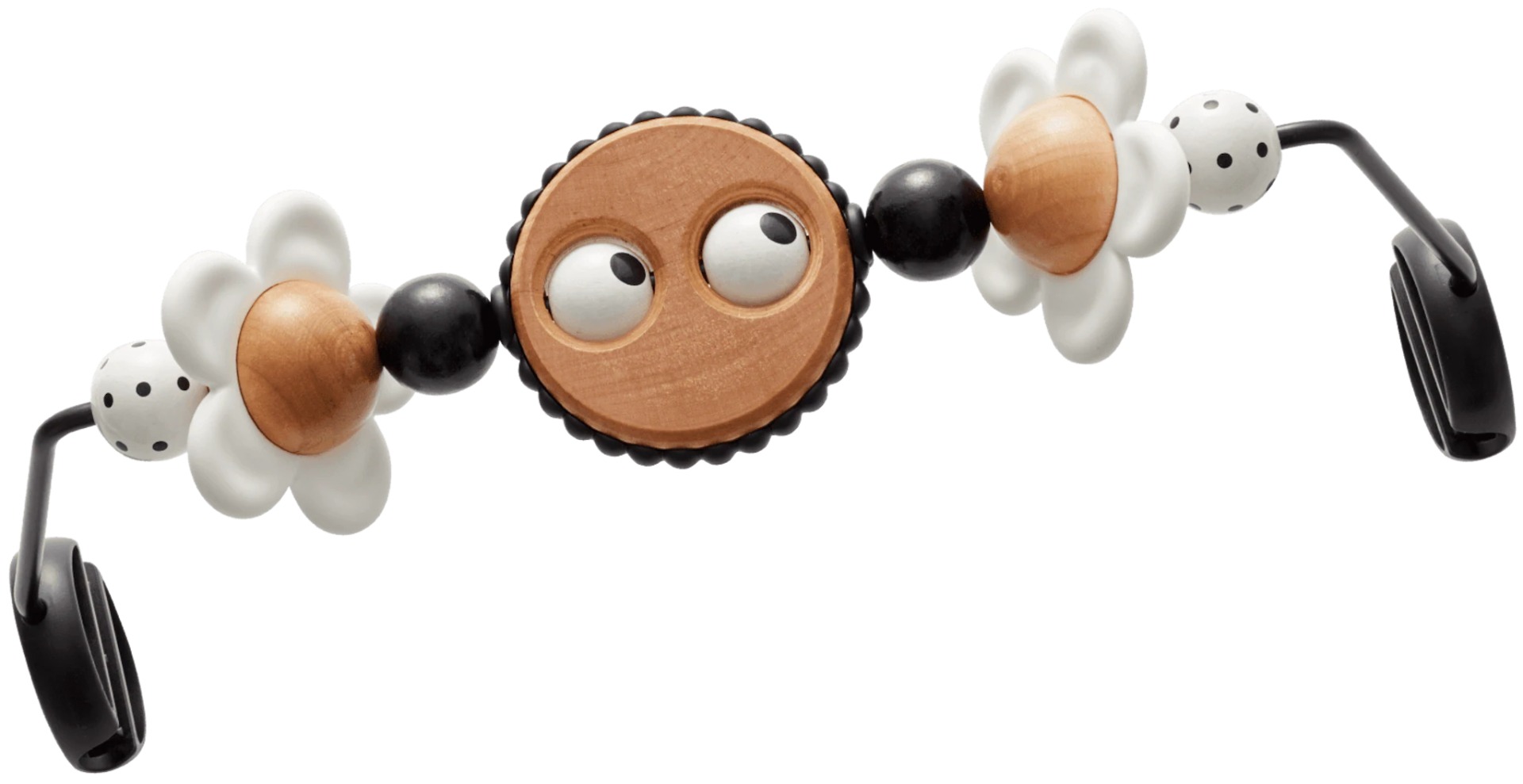 BabyBjörn rotaļlietu arka Googly Eyes, melnbalta