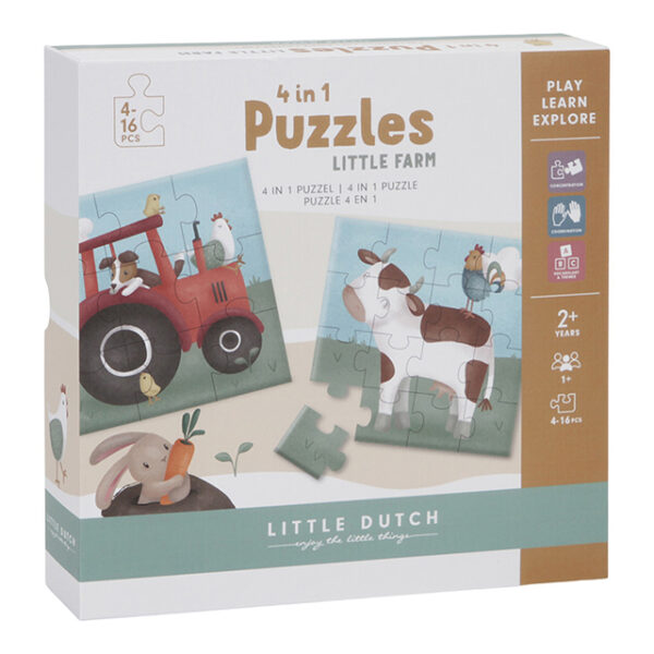 Little Dutch puzle 4-vienā Little Farm