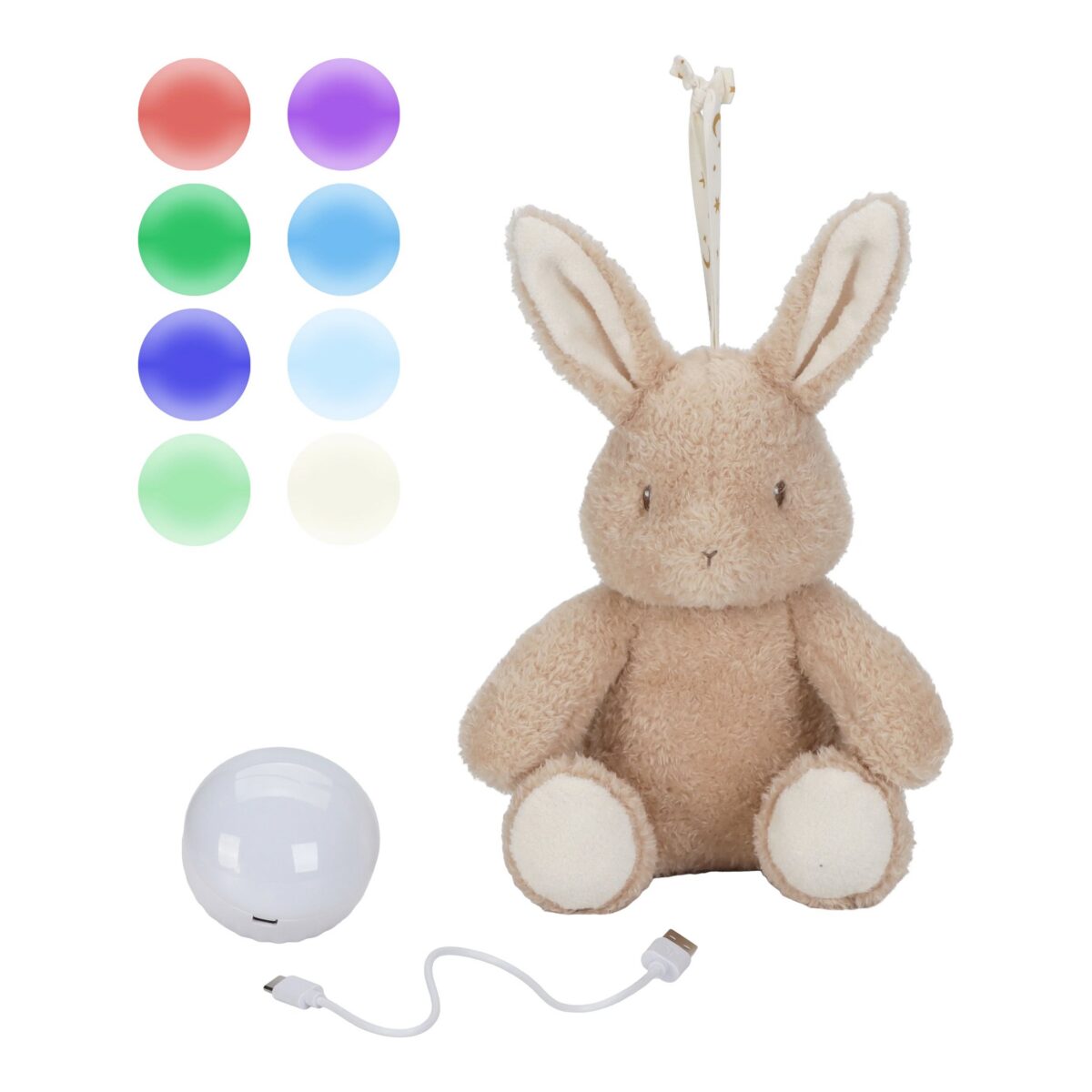 Little Dutch Kaisu jänku heli & valgusega Newborn Naturals  GRS