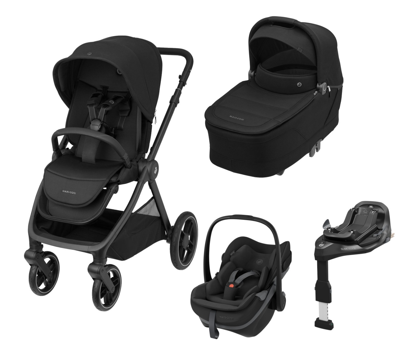 Maxi-Cosi Oxford ratiņu komplekts + autokrēsliņš un Isofix bāze