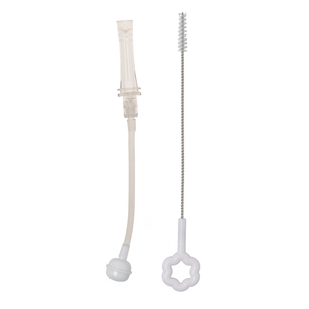 Mininor dzērienu pudeļu salmiņš + tīrīšanas birste