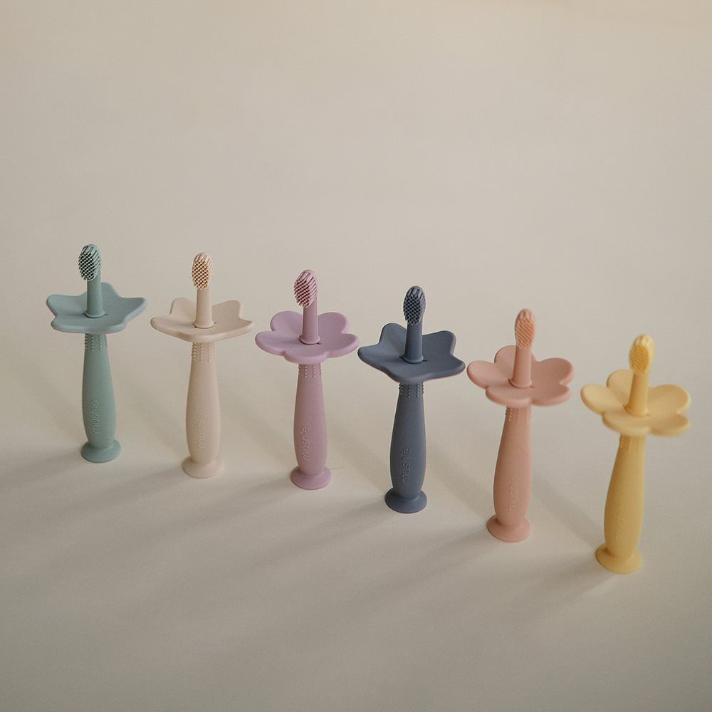 Mushie silikona zobu suka Zieds