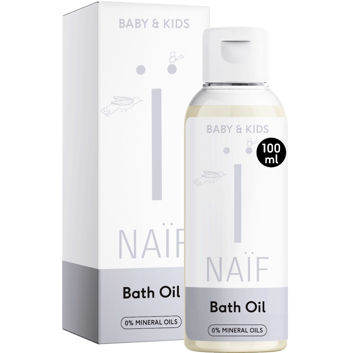 NAÏF piena vannas eļļa 100ml
