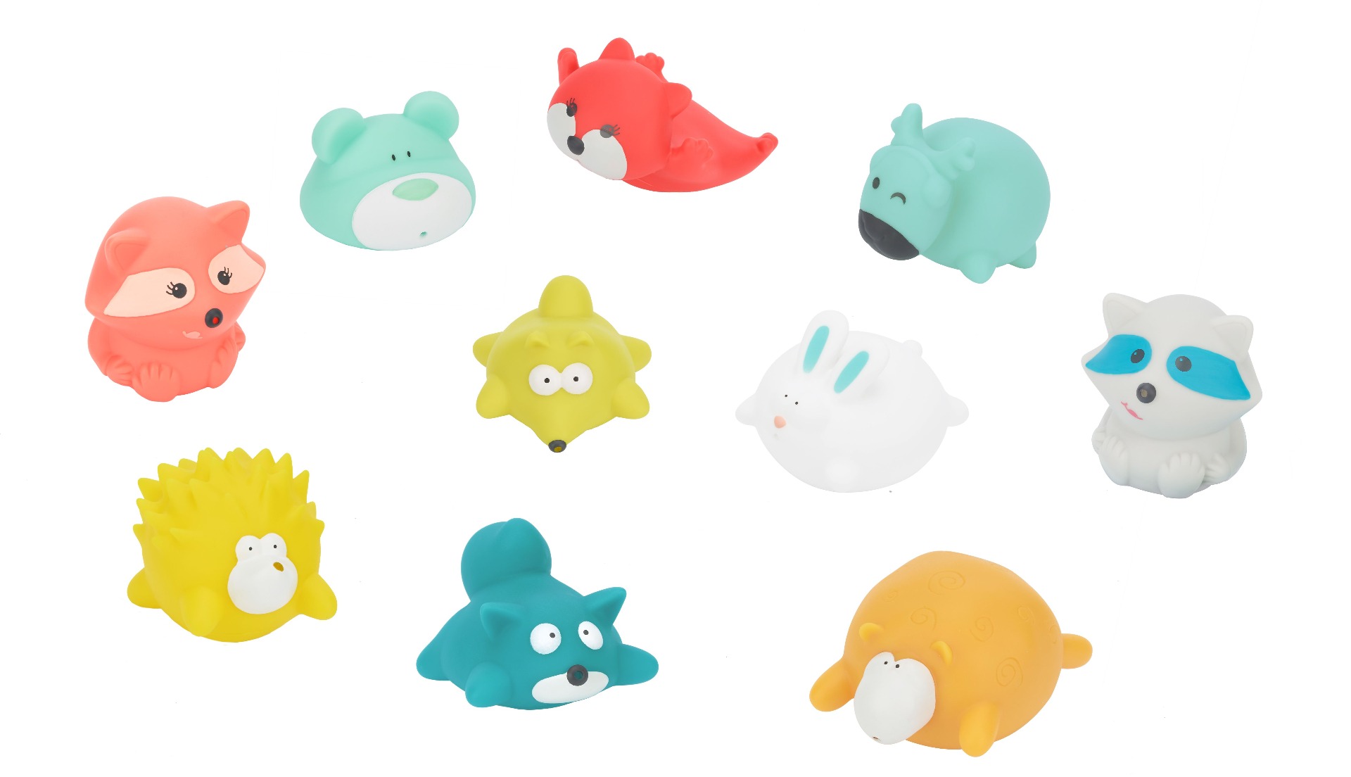 Badabulle rotaļlietas vannai Splash Mountain 10 gab.