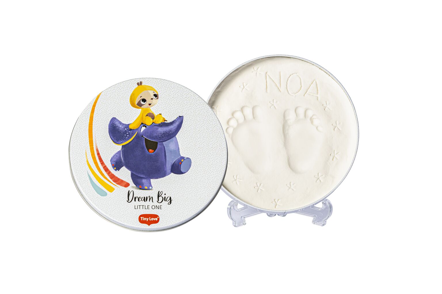 Tiny Love Magic apaļa kastīte rociņu / pēdiņu nospiedumu komplekts