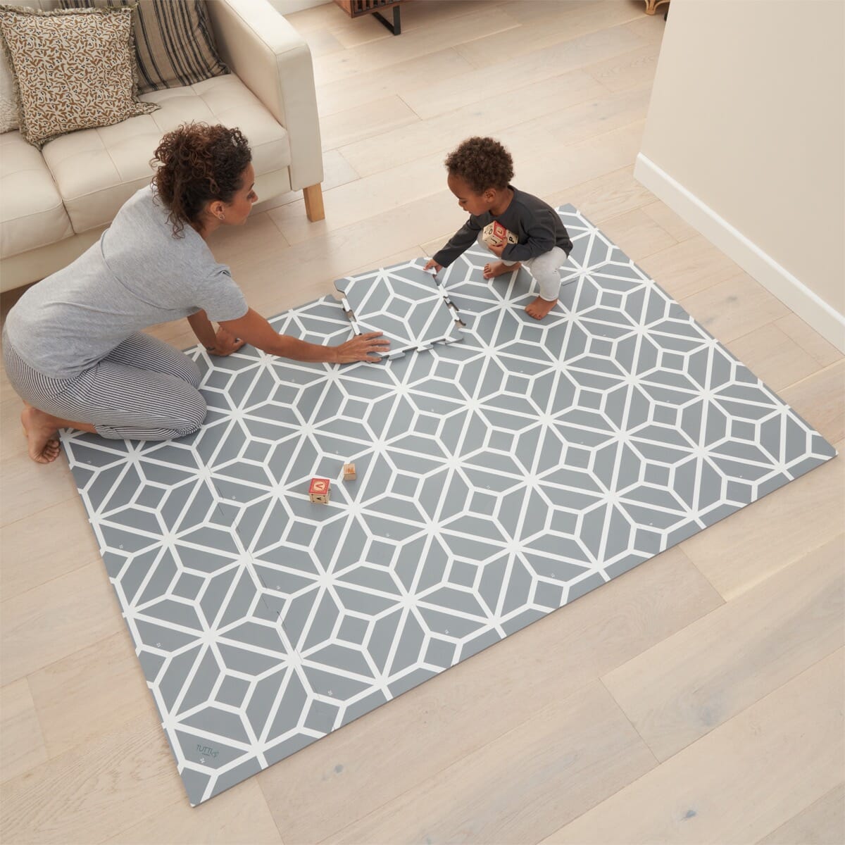 Tutti Bambini spēļu paklājs Grey