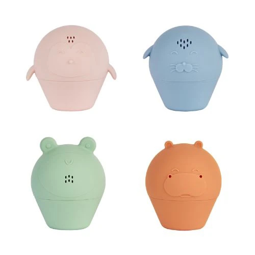 Badabulle  vannas rotaļlietas-ūdens smidzinātāji 4 gab